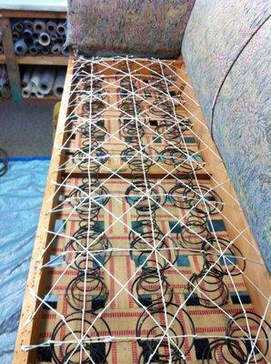 Bed section with new webbing and springs 8way hand tied