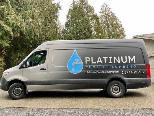 Platinum Choice Plumbing Van