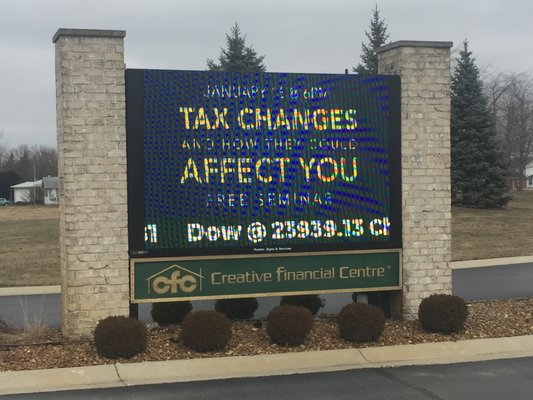 Sign for Tax Workshop