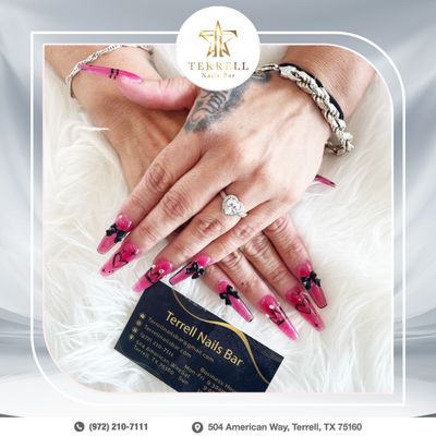 Add a bow to your day with these nails.
* : https://lk.macmarketing.us/TerrellNailsBar-Booking