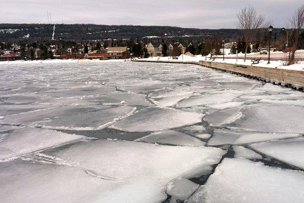 Frozen Harbor - Grand Marais