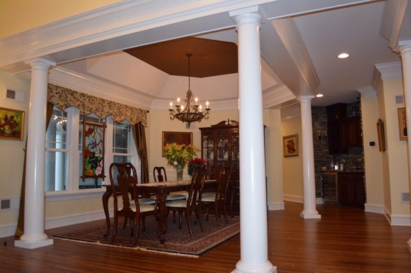 Dining room new waterfront home.