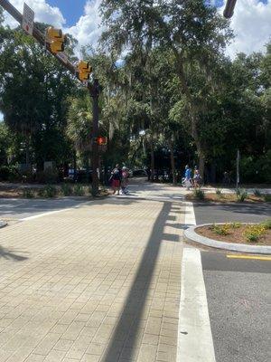 Crosswalk from Parking Lot to the Beach