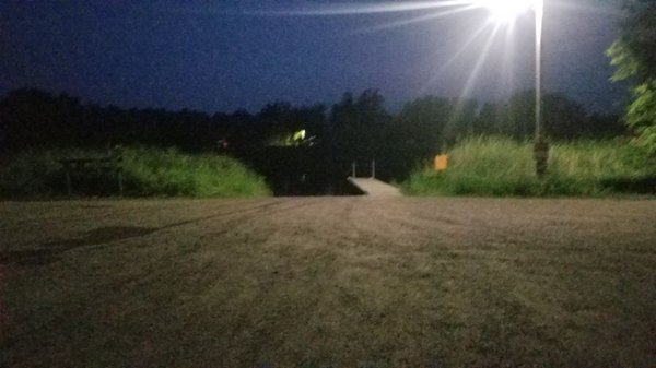 Boat launch for evening fishing.