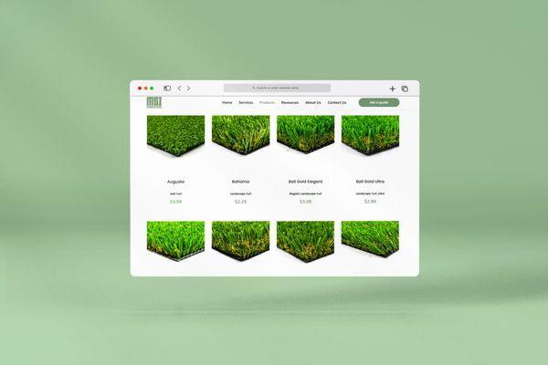 Website designed and developed for a Turf company called MSI-Turf.