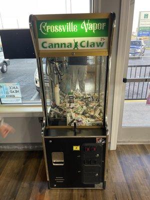 The Crossville Vapor Canna Claw! .50 cents per play.