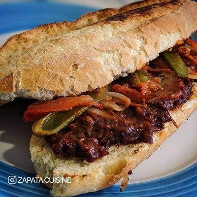 Oyster mushroom sandwich