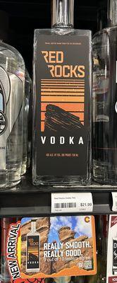 They have the new Red Rocks Vodka! It's really good!