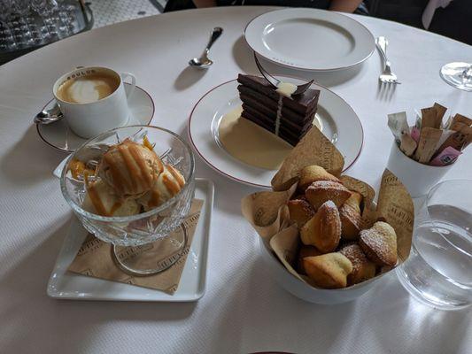 Desserts from the brunch menu