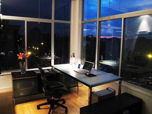 Office at night