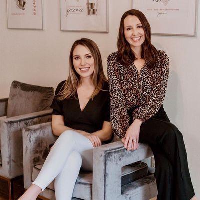 Skin Science owner Sarah Langford and Modern Aesthetics owner Brooke Laird in partnership to provide holistic services.