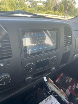 Touch screen radio