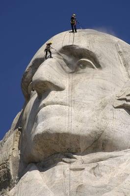 Karcher Cleaning Mt. Rushmore