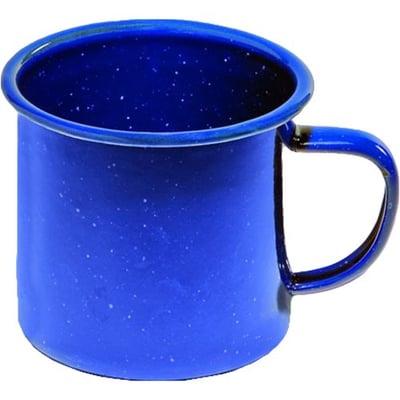 Classic enamel ware blue coffee mug - free with rentals during May 2015