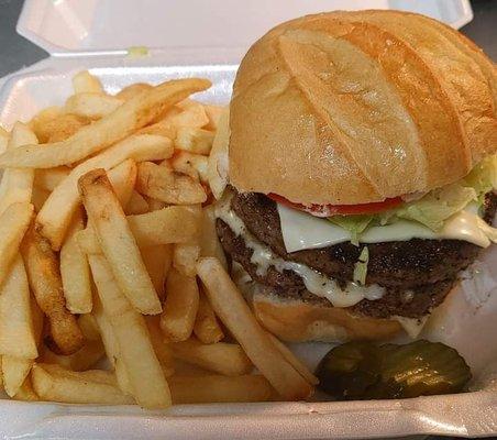 Double Cheeseburger & Fries