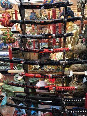 Decorative katanas