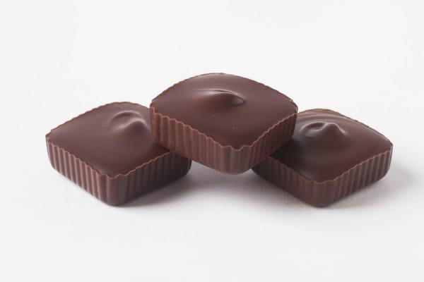 Our Dark Chocolate Square sare made with
  Belgian Chocolate - high quality and delicious!!