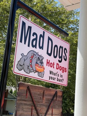 Mad Dogs business sign