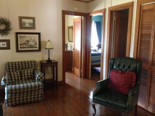 a typical living room in our cottages