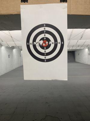 Awesome indoor range! 25 yds