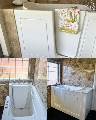 Walk-in Tub and Handicap Accessible Bathroom remodeling.