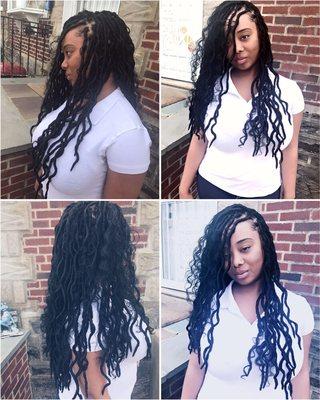 Client with Goddess Loc's installed by Trina B.