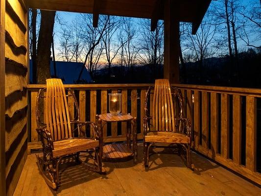 Enjoy the porch for relaxing, especially early morning and at sunset.