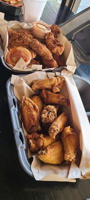 Chicken tenders and wings