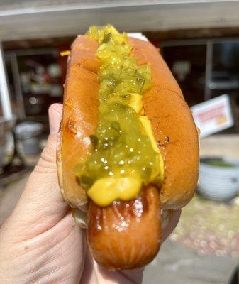 Mustard Relish Dog