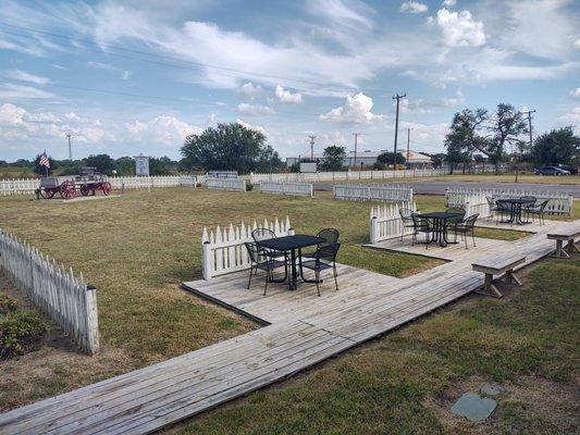 Picnic area and greenspace for Building 1