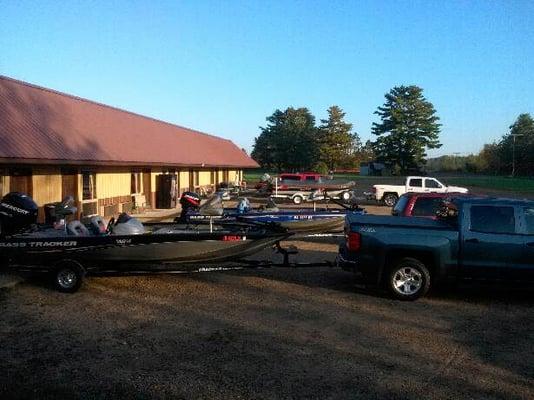 Fisherman love our location and large parking lots.