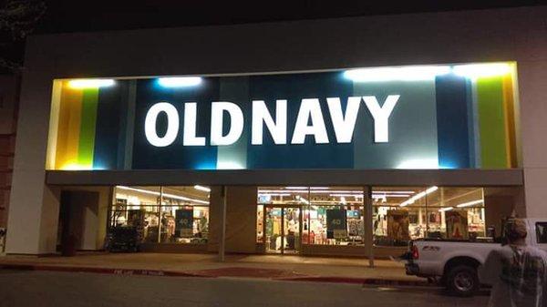 We painted the Old Navy Sign