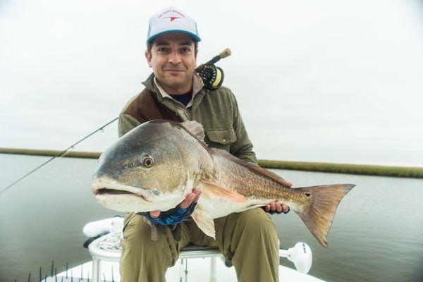 Fly fishing guide and Captain Peter in Louisiana