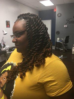 Jumbo Rope Twist by stylist Toya