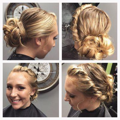 Mia's beautiful homecoming updo she loved!