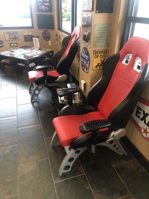 Cool chairs for the waiting area