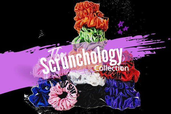 AIME through hair accessories. Scrunchies with meaning and feeling. What color are you today?