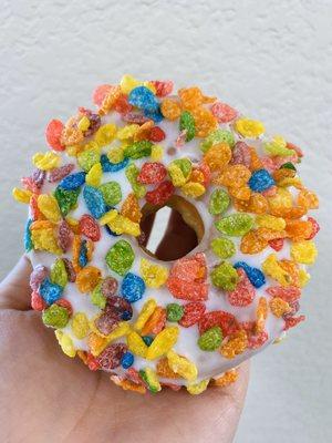 Does this count as twice the breakfast? Donut with Fruity Pebbles