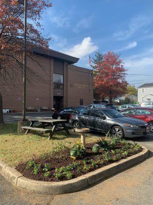 Lower parking lot/Canteen entrance