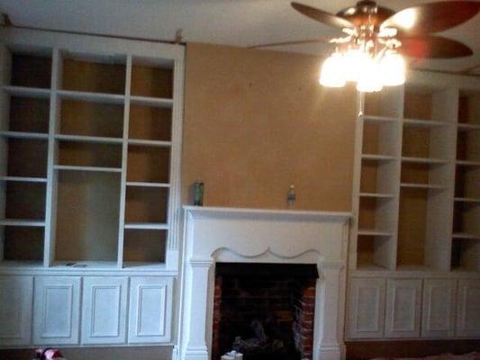 Custom built-in bookcases