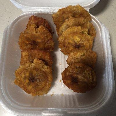 Tostones or fried plantains but so good