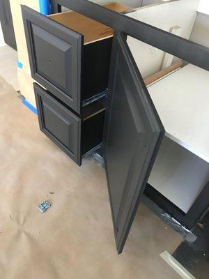 We love painting cabinets!