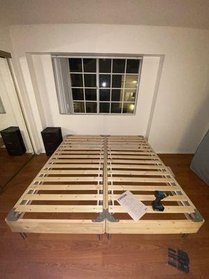 Assembled ikea bed