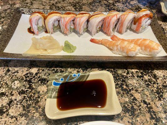 Butterfly Roll & Shrimp (Ebi)