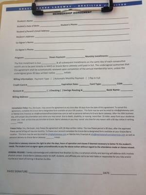 Membership agreement