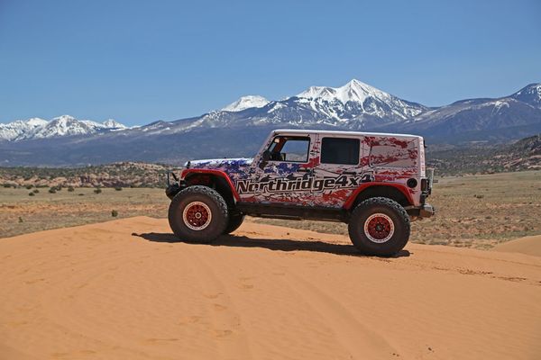 The newest shop Jeep stretches its legs during Easter Jeep Safari in Moab, UT.