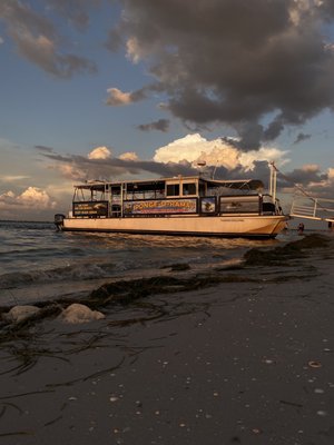 This is the boat we came on. It's got personality.