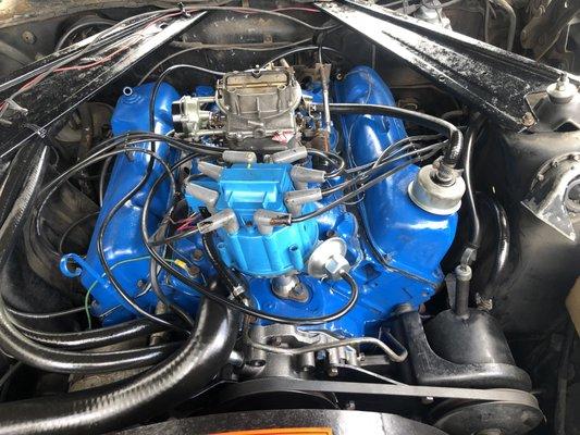 We work on Classic Cars. Here is this 1971 Mercury Cougar's Freshly Rebuilt Engine!