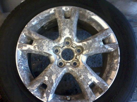 Before Wheel Refinishing