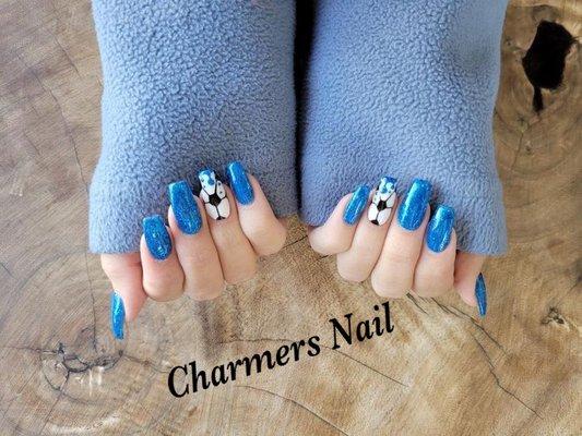 Blue Nail Design